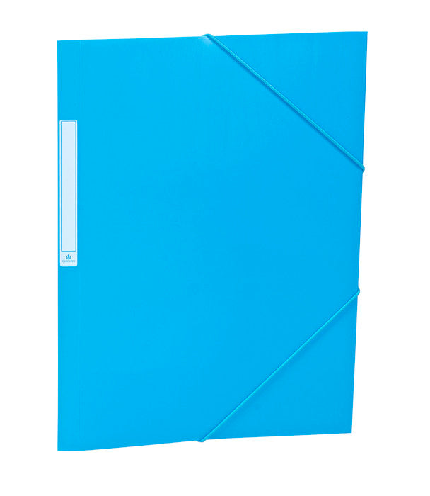 CARPETA SOLAPAS PP FOLIO ETIQUETA GOMA AZUL CLARO | 10 UNIDADES | (CARCHIDEA, S,L,) Imagen principal del producto