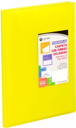 Carpeta de Fundas Soldadas Amarilla Carchiplas Marca Carchivo