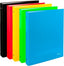 C/8 carpeta a4 2 anillas 40mm carton forrado colores surtidos serie luz