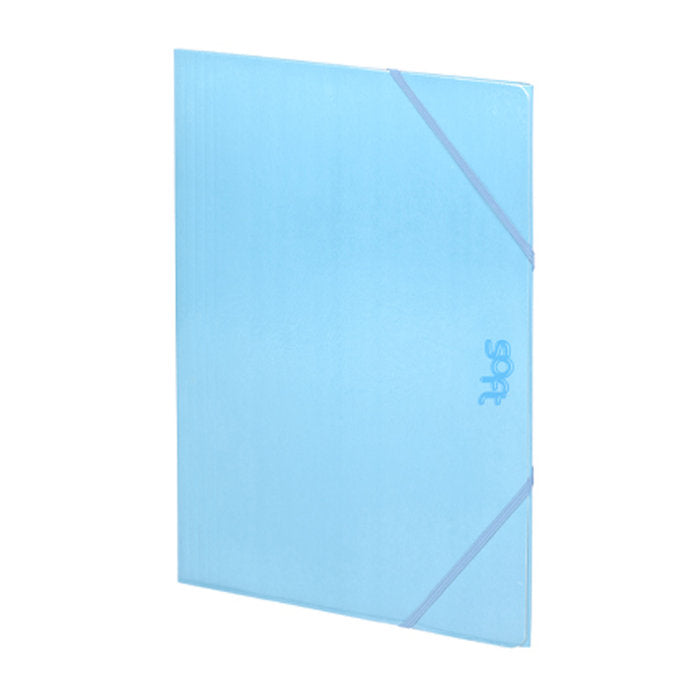 CARPETA SOLAPA FOLIO CARTON BRILLO SOFT AZUL | 5 UNIDADES | (CARCHIDEA, S,L,) Imagen principal del producto