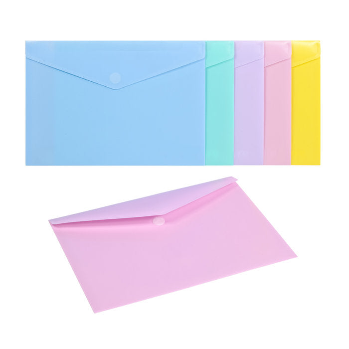 Sobre portadocumentos Velcro folio PP 200 micras surtido Carchidea