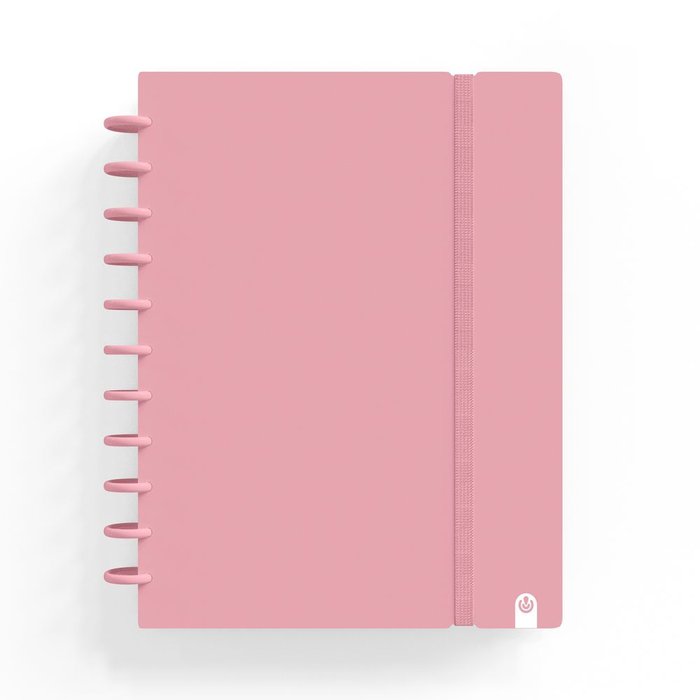 CUADERNO INGENIOX A4 80H HORIZONTAL ROSA PASTEL