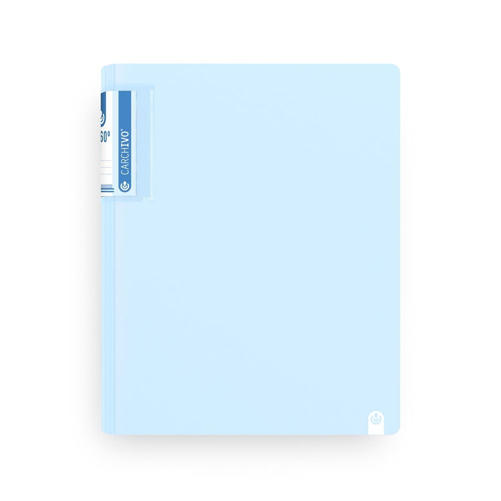Carpeta A4 2 Anillas 25mm 360 Soft Azul Carchidea