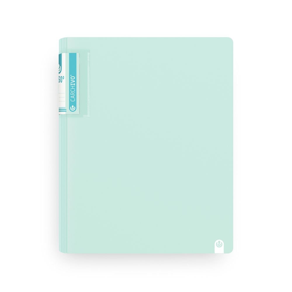 Carpeta A4 2 Anillas 25mm 360 Soft Menta Carchidea
