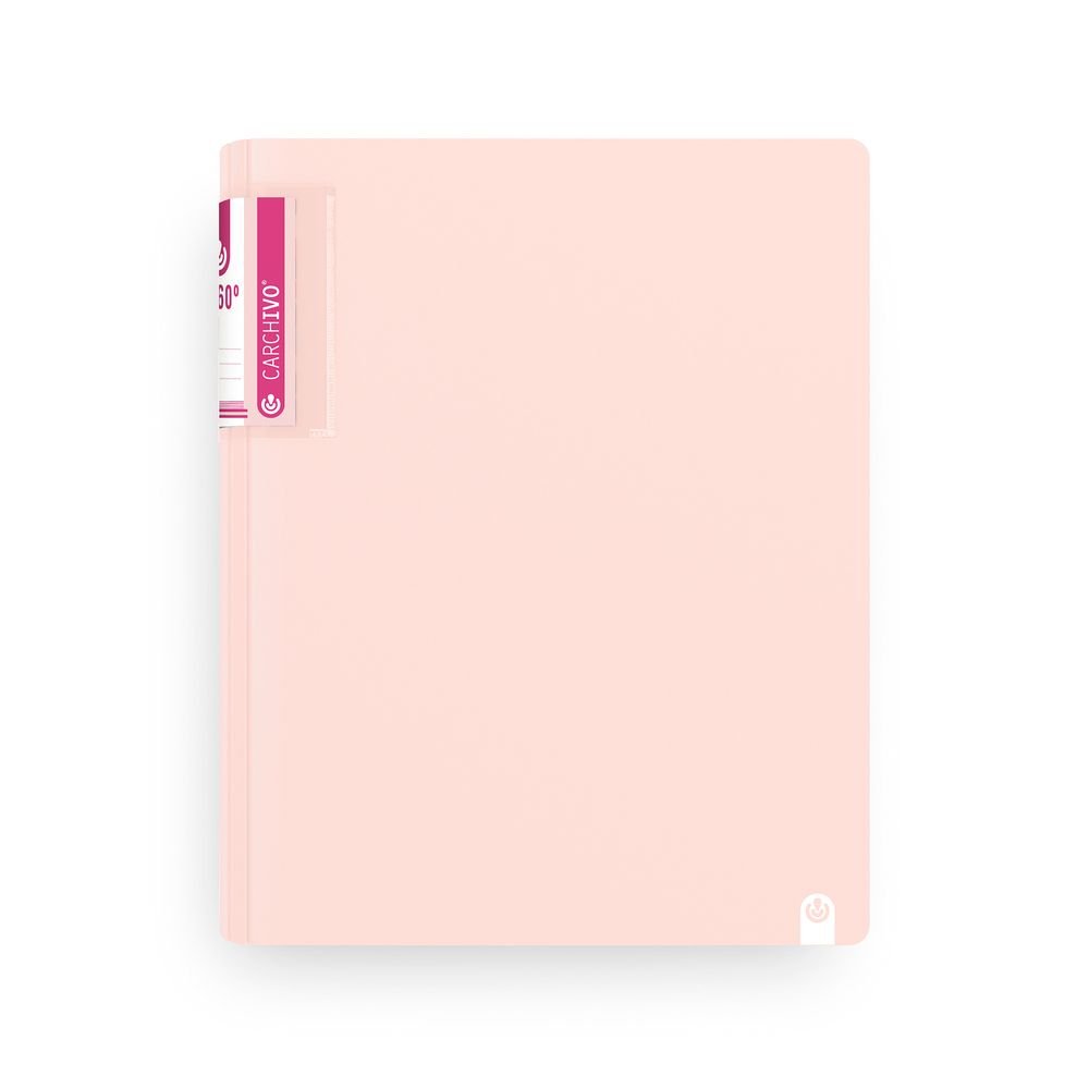 Carpeta A4 2 Anillas 25mm 360 Soft Rosa Carchidea