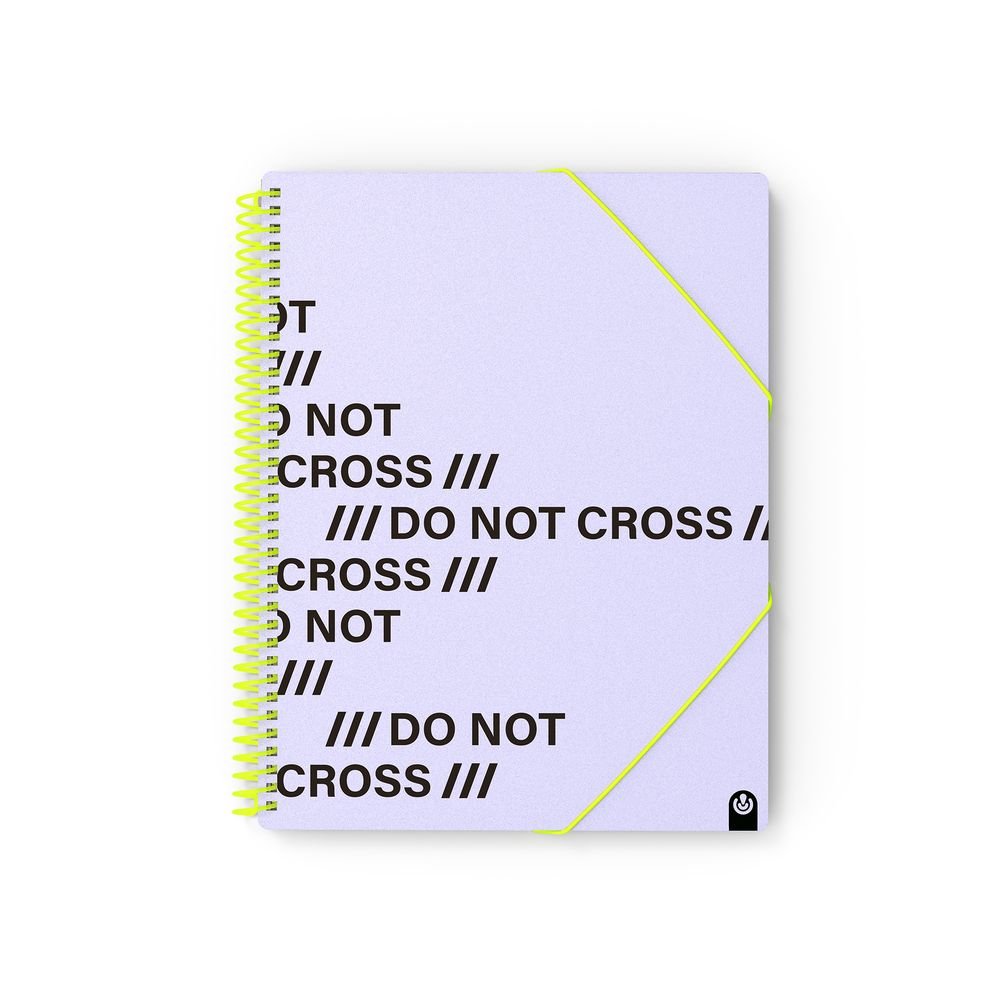 Carpeta 40 Fundas A4 Archivex Do Not Cross Malva Imagen principal del producto