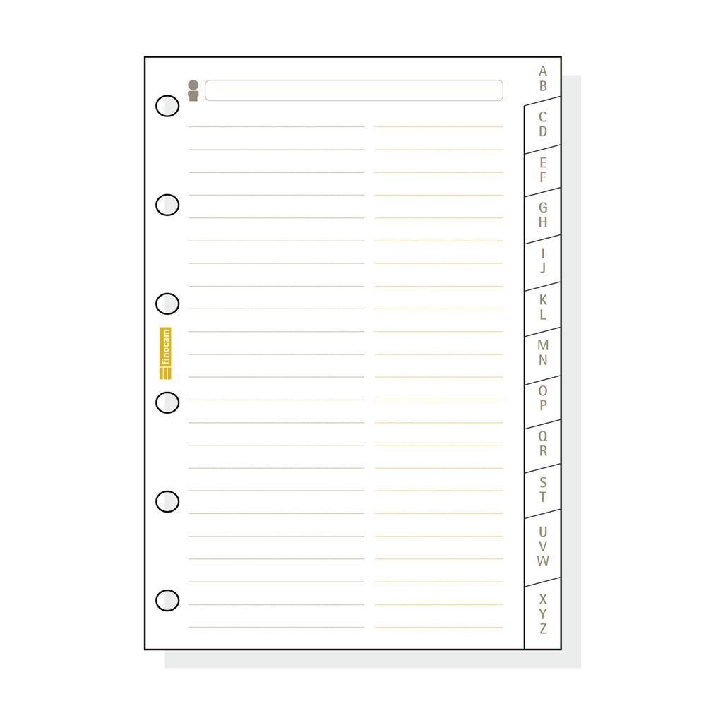 Indice Alfabetico Classic C275 Finocam para aprendizaje y escritura Imagen principal del producto