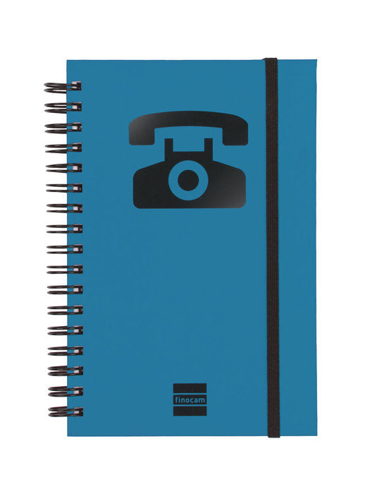 Indice telefonico 10x15 espiral azul