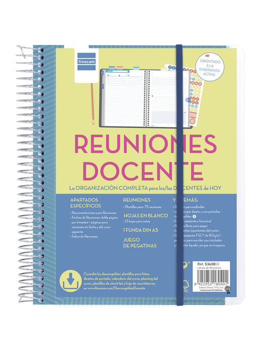 Cuaderno del Docente A5 con Apartados Específicos Finocam Imagen principal del producto