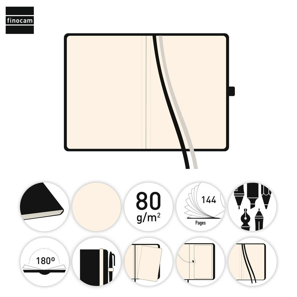 Bloc Espiral Estándar Liso 90g | Nexo Cuadernos | POLIURETANO Y PAPEL.| Formato Estándar | Pack 1 Unidades