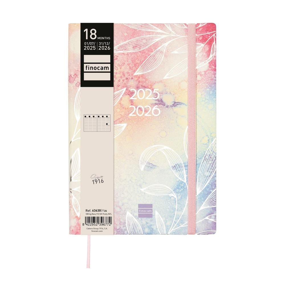 AGENDA ANUAL 18 MESES MARA Y10 SVV 25-26 PRETTY | FINOCAM Imagen principal del producto
