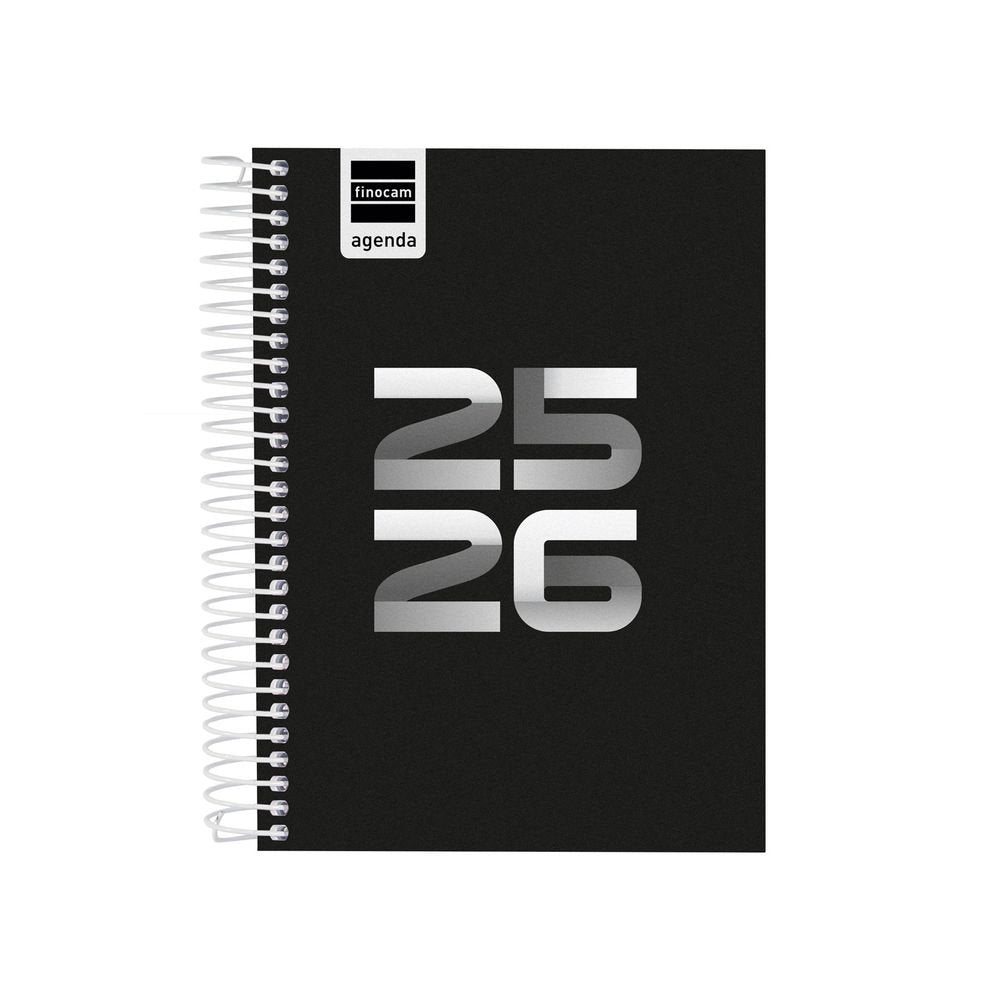 AGENDA ESCOLAR COOL OCTAVO DP 25-26 NEGRO | FINOCAM Imagen principal del producto