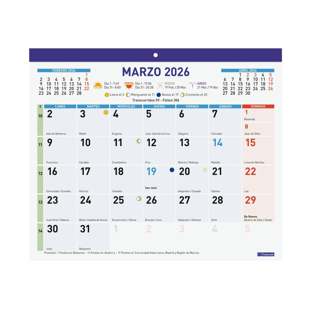 Faldilla Escribir 2026 F43 30x24