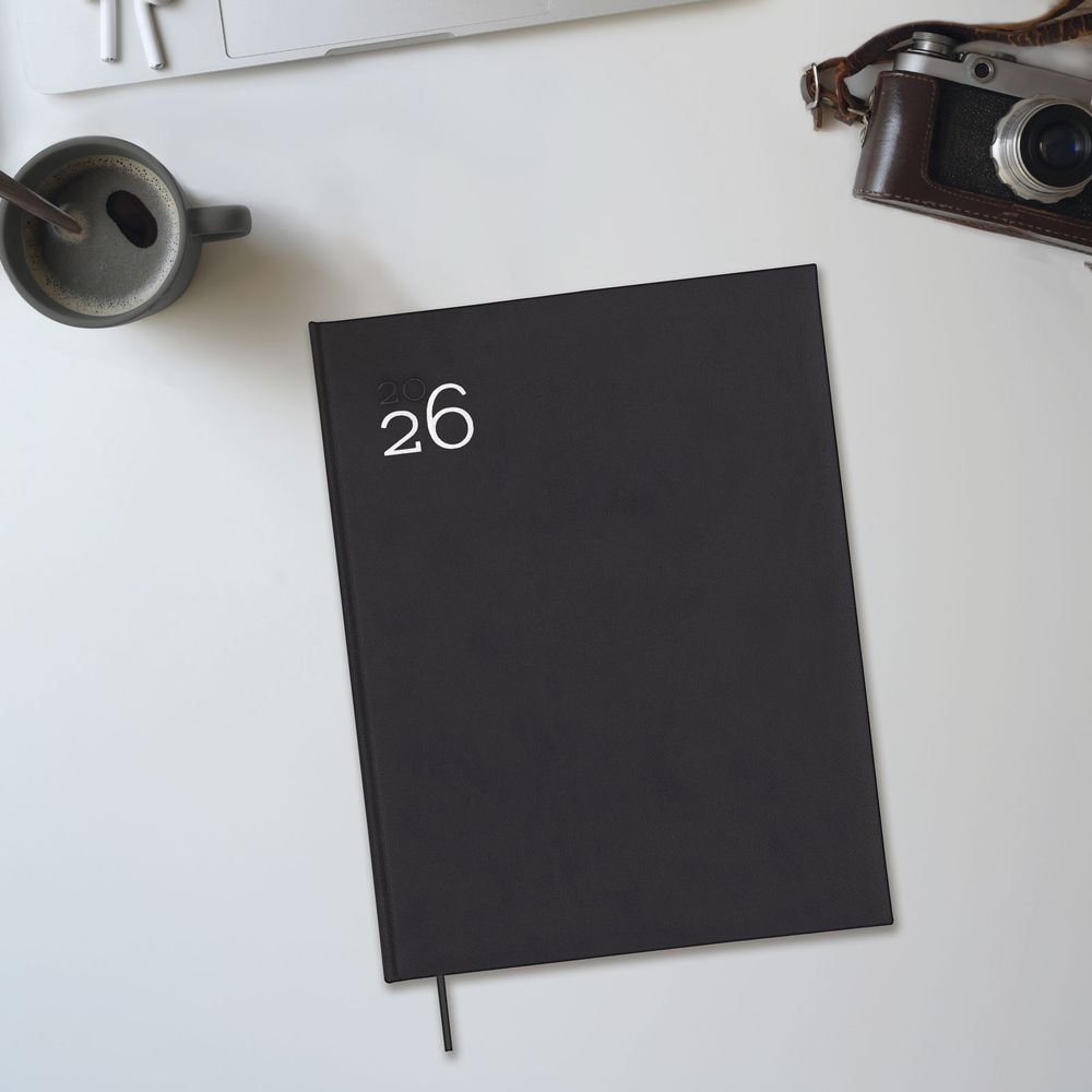 AGENDA ANUAL 2026 MILANO Y12 2PD 2026 NEGRO INTL | FINOCAM Imagen principal del producto