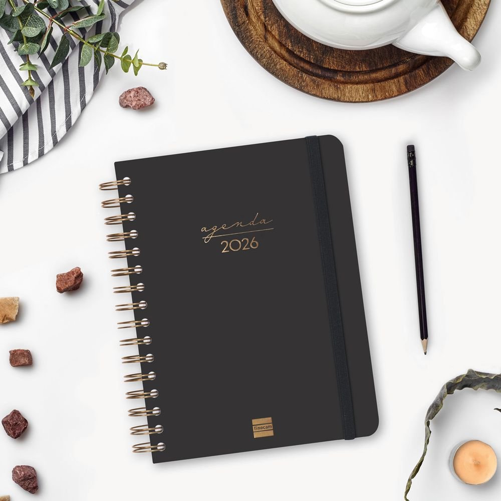 AGENDA ANUAL 2026 ALMA E10 DP NEGRO | FINOCAM Imagen principal del producto