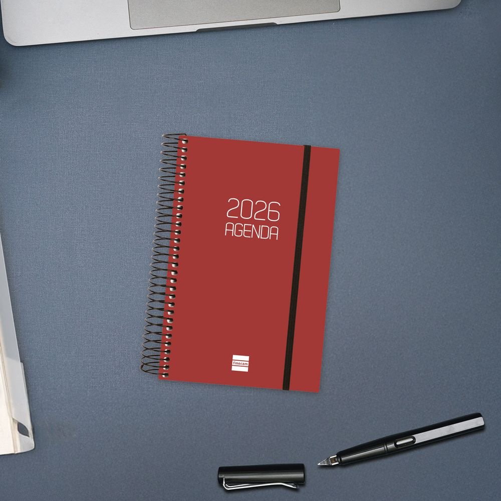 AGENDA ANUAL 2026 OPAQUE E5 DP BURDEOS | FINOCAM Imagen principal del producto