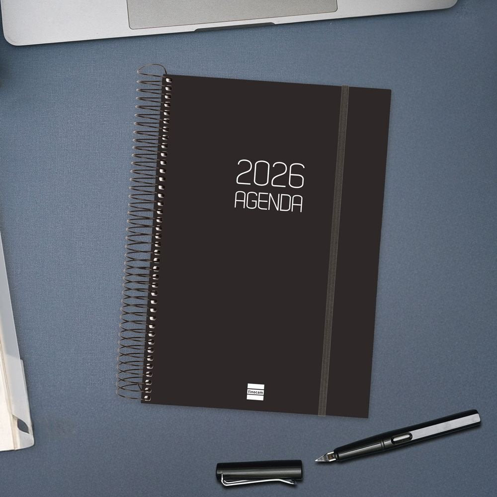 AGENDA ANUAL 2026 OPAQUE E11 DP NEGRO | FINOCAM Imagen principal del producto