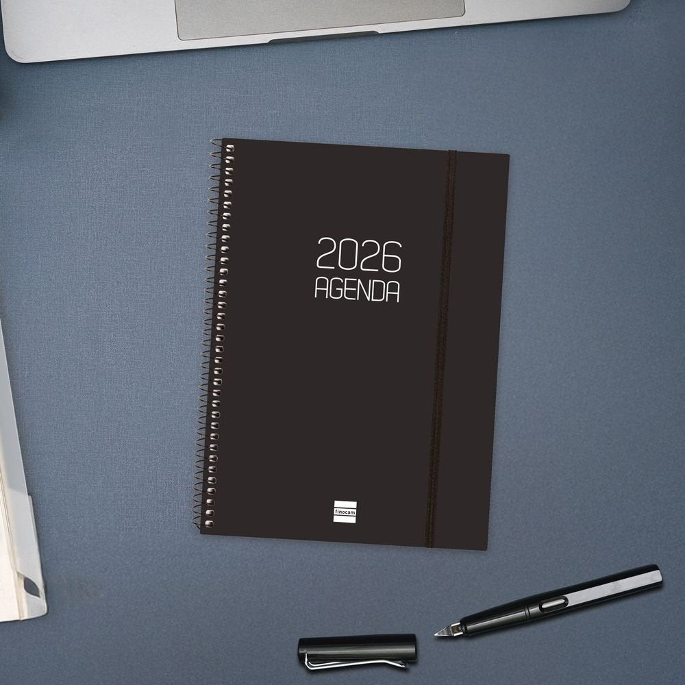 AGENDA ANUAL 2026 OPAQUE E10 SV NEGRO | FINOCAM Imagen principal del producto