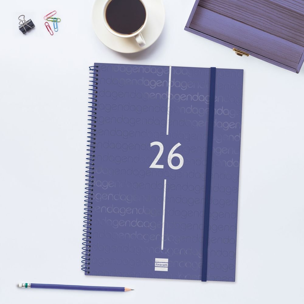 AGENDA ANUAL 2026 YEAR E40 SV AZUL | FINOCAM Imagen principal del producto