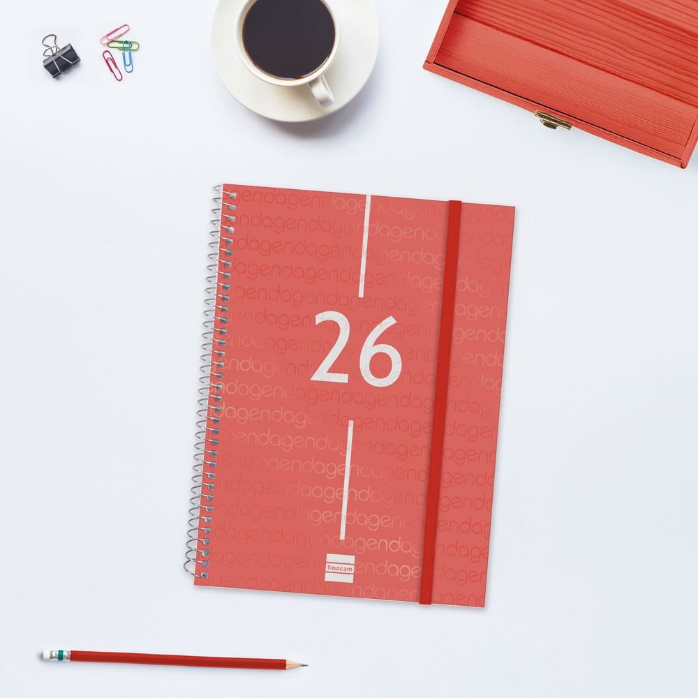 AGENDA ANUAL 2026 YEAR E10 SV ROJO | FINOCAM