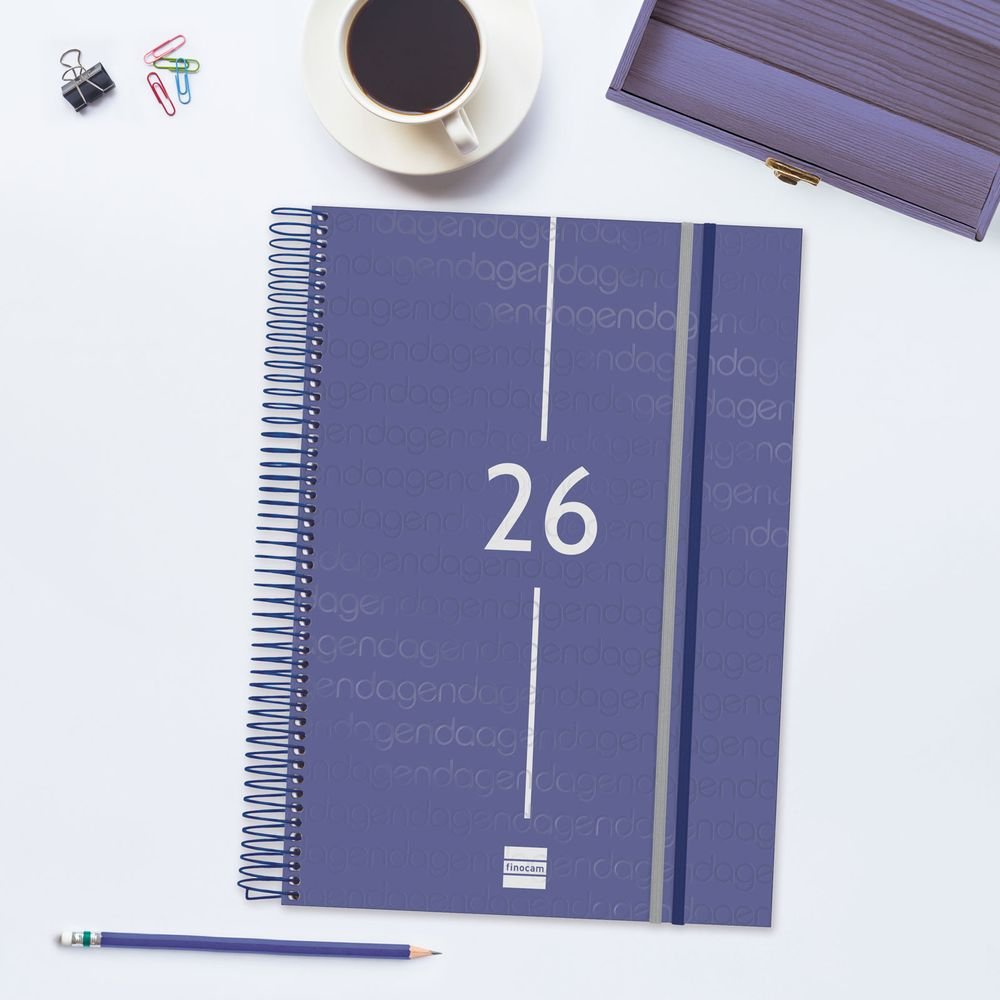 AGENDA ANUAL 2026 YEAR E40 DP AZUL | FINOCAM Imagen principal del producto