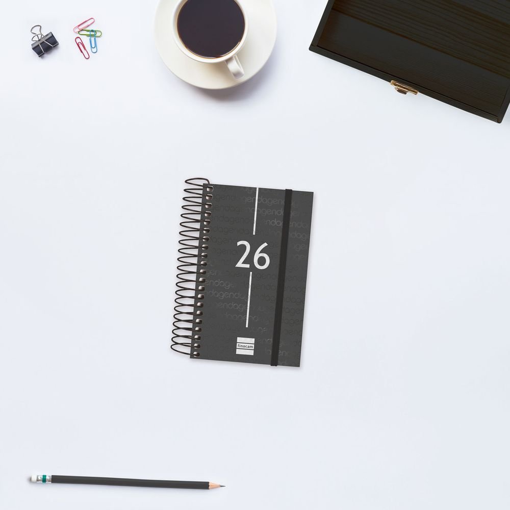 AGENDA ANUAL 2026 YEAR E3 DP NEGRO | FINOCAM Imagen principal del producto