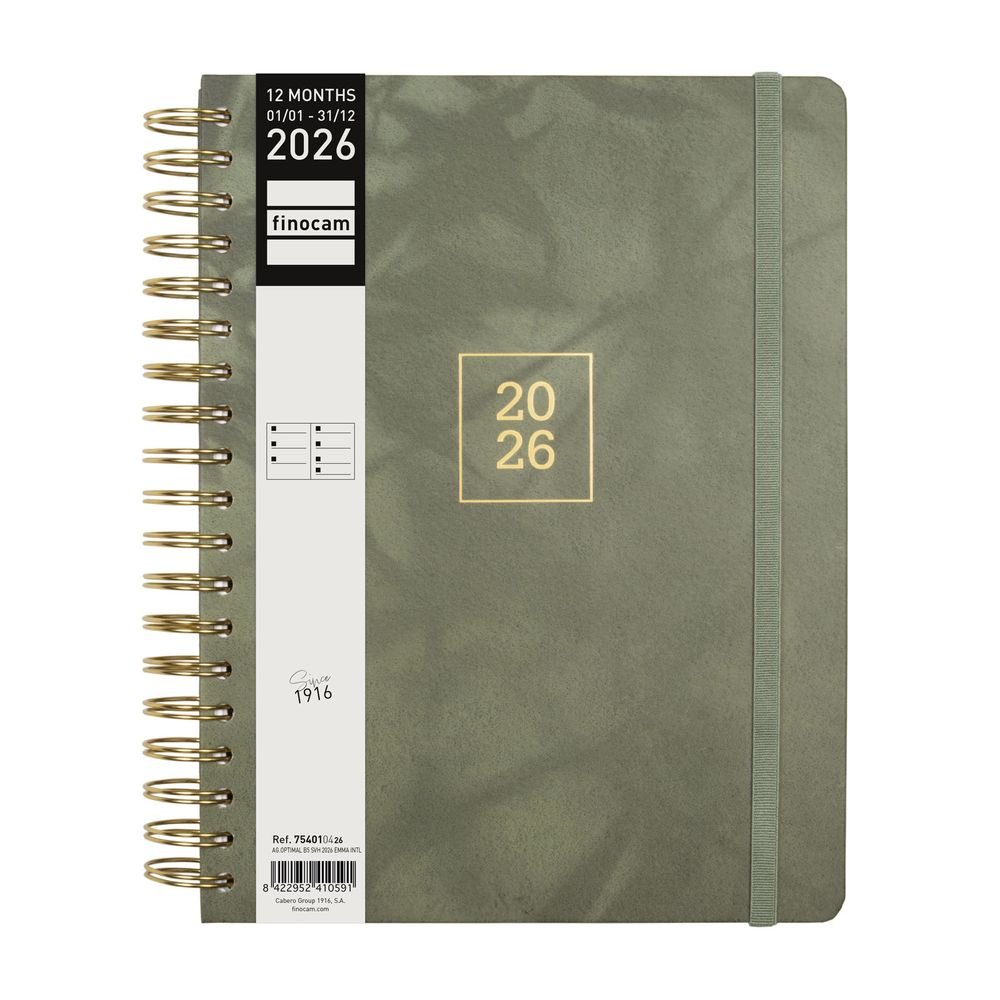AGENDA ANUAL 2026 OPTIMAL B5 SV EMMA INTL | FINOCAM Imagen principal del producto