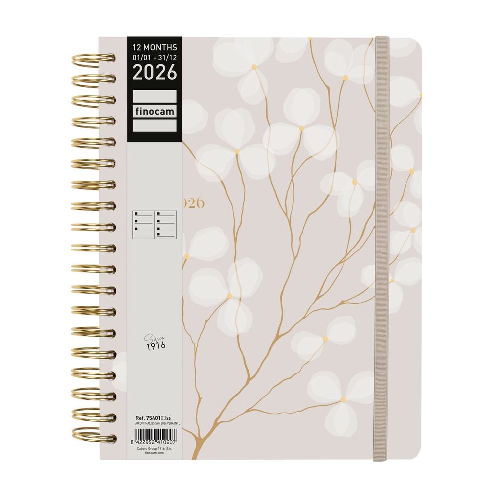 AGENDA ANUAL 2026 OPTIMAL B5 SV VERA INTL | FINOCAM Imagen principal del producto