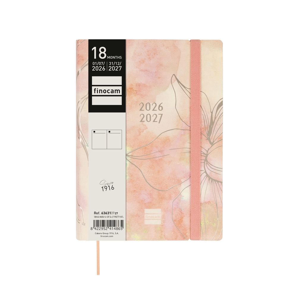 Agenda Anual 18 Meses Mara Y4 Dp 26-27 Pretty FINOCAM