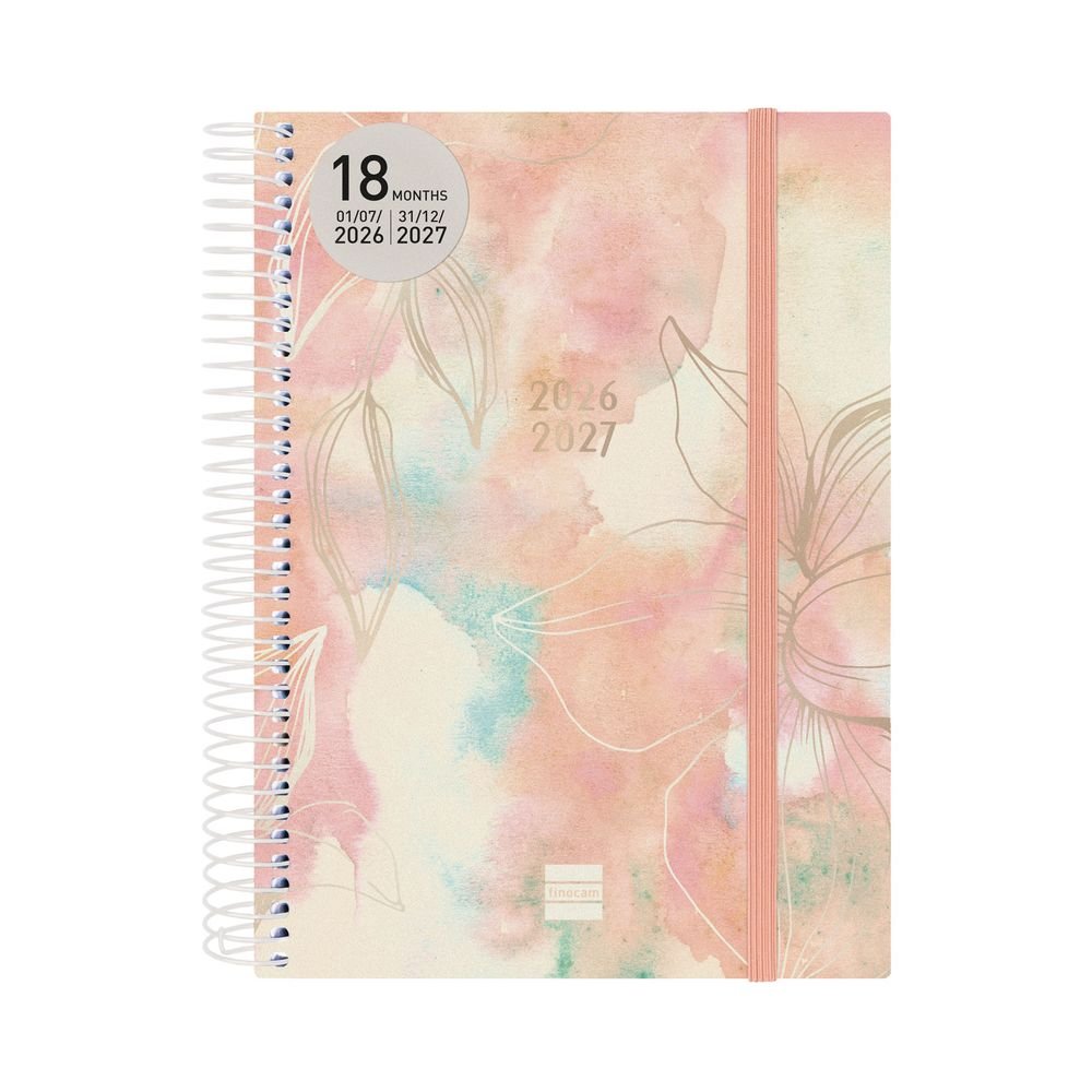 Agenda Anual Espiral 18 Meses E10 2DP Pretty Finocam Imagen principal del producto