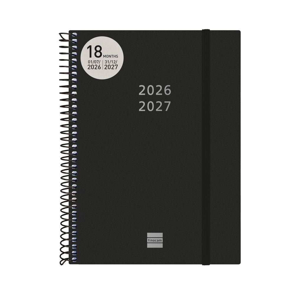Agenda Anual Espiral 18 Meses E10 Semana Vista Horizontal Finocam Imagen principal del producto