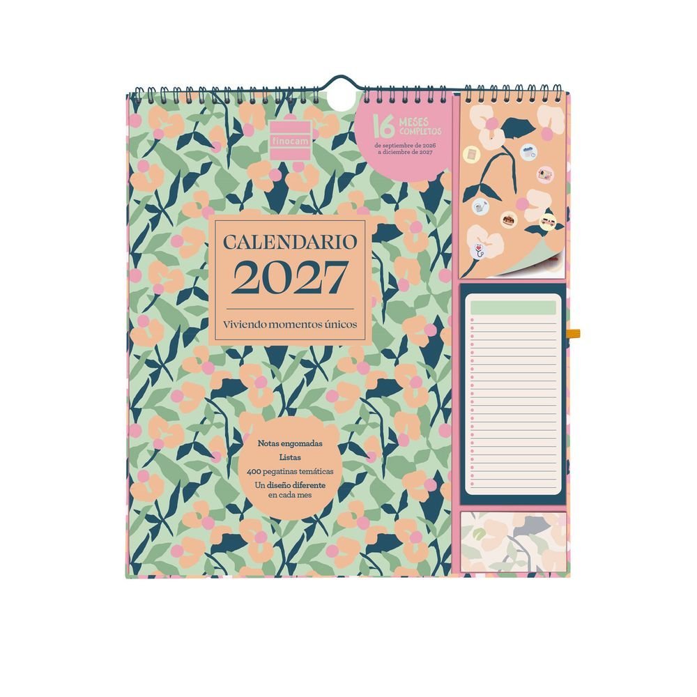 Calendario Anual 16 Meses Plus 26-27 Vitae Marca Finocam Imagen principal del producto