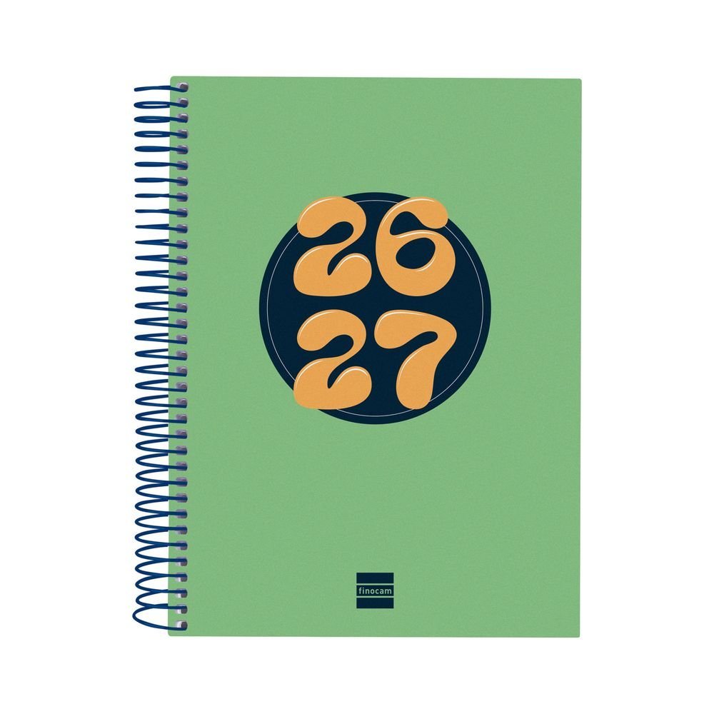 Agenda escolar cool Cuarto DP 26-27 Verde FINOCAM