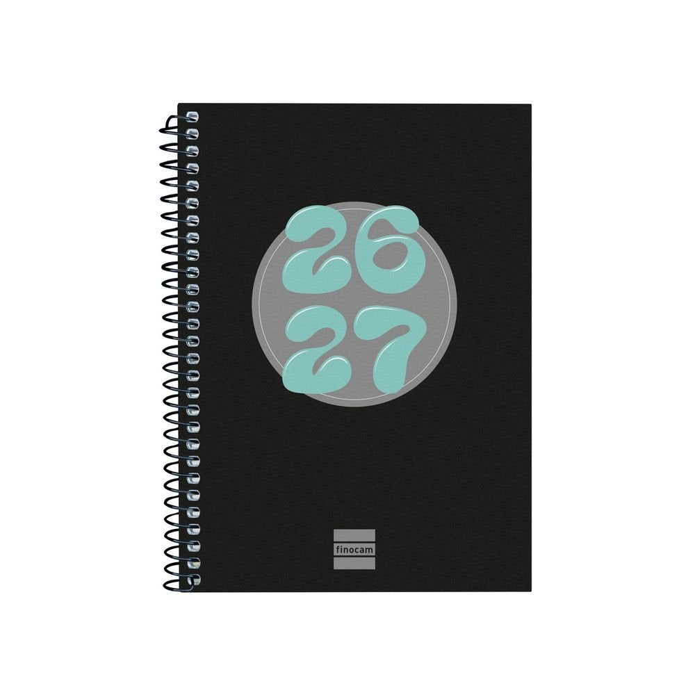 Agenda escolar Cool Octavo semana vista Hztal 26-27 negro FINOCAM