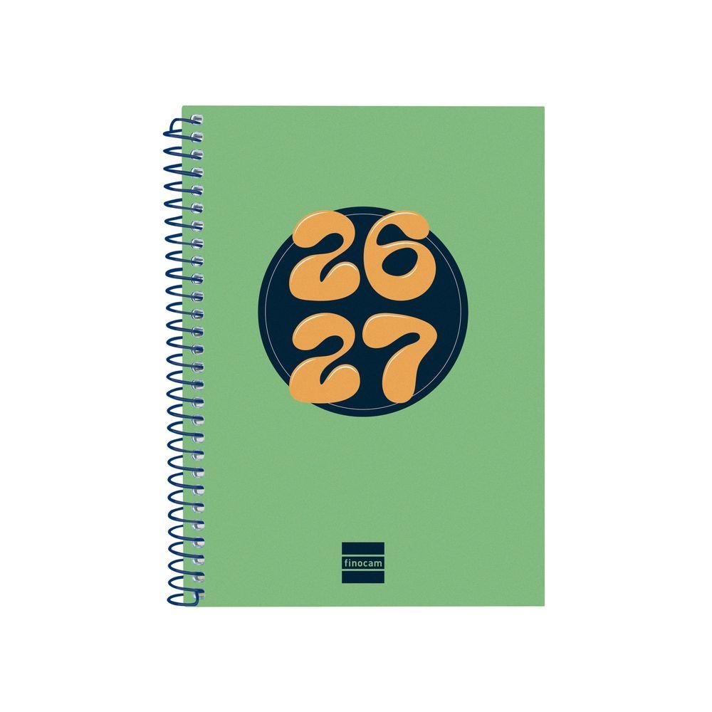 Agenda escolar cool octavo semana vista Hztal 26-27 verde FINOCAM