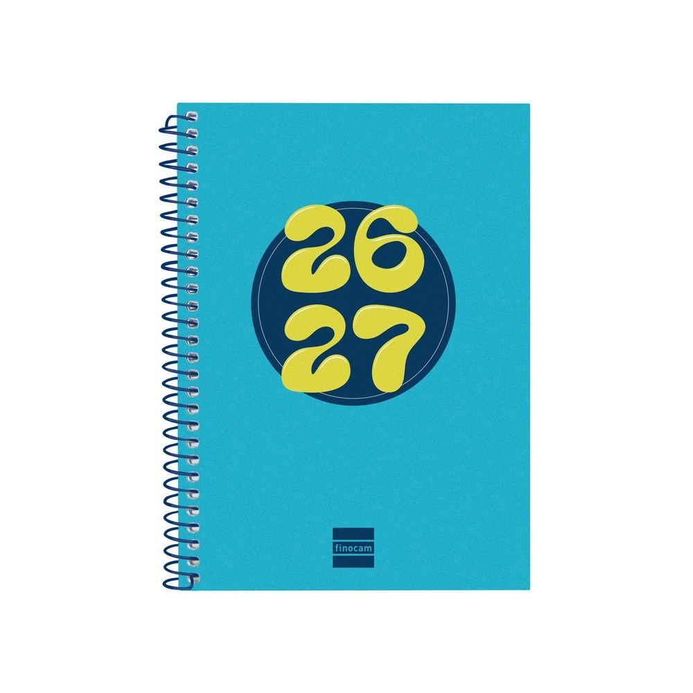 Agenda escolar cool Octavo semana vista azul Finocam