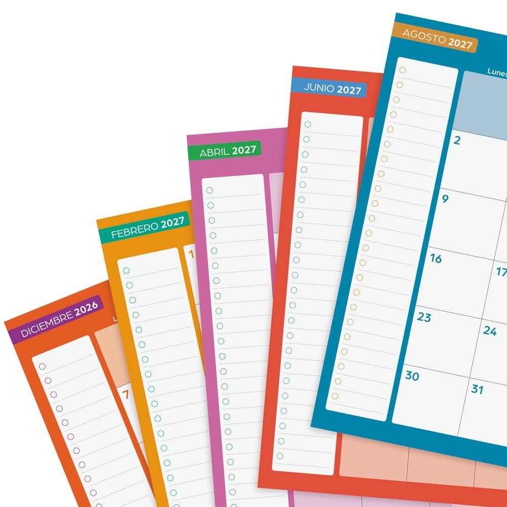 Agenda Escolar Cosmo Flex Cuarto Finocam 26-27 Azul