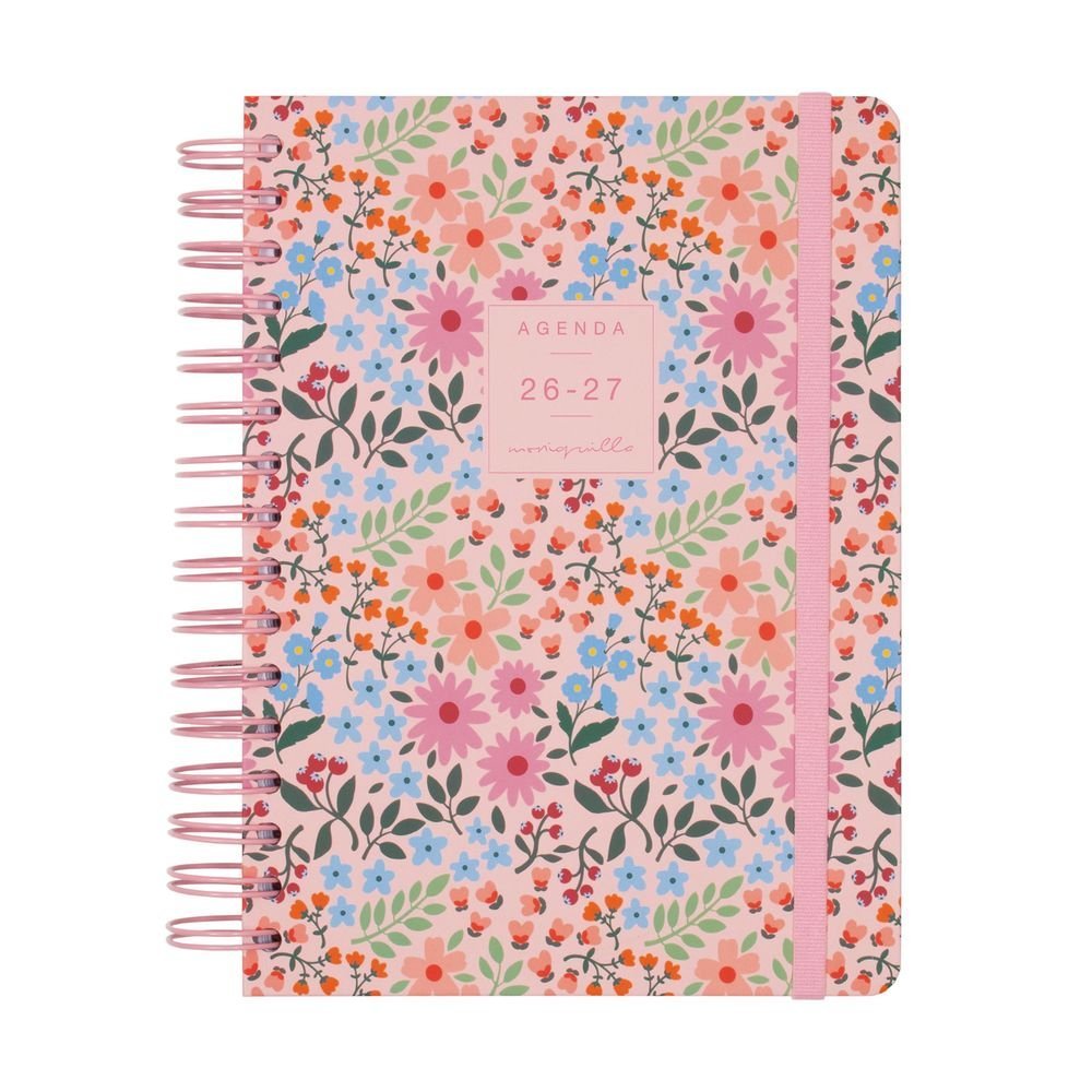 Agenda escolar Moniquilla E10 Dp 26-27 Rosa Finocam