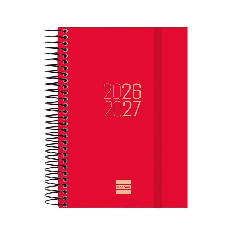 Agenda escolar espiral E8 Dp 26-27 Rojo FINOCAM Imagen principal del producto
