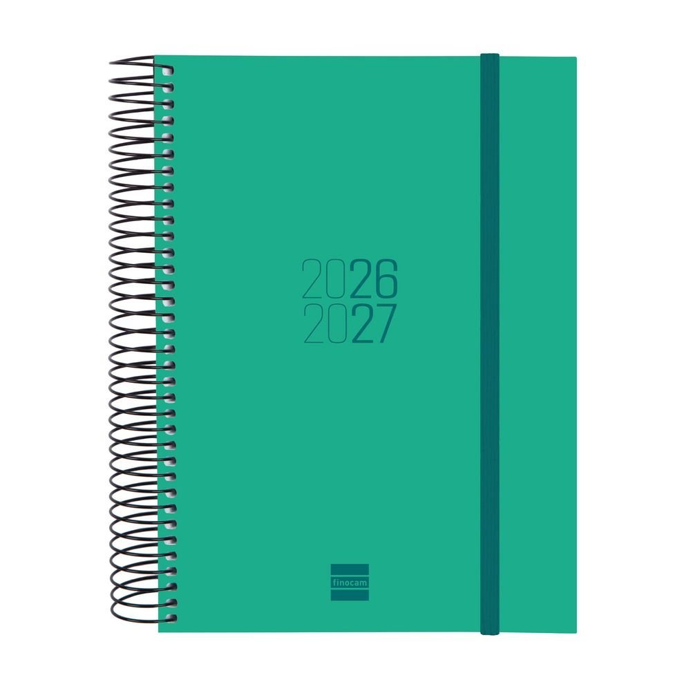Agenda escolar espiral E10 Dp 26-27 verde Finocam Imagen principal del producto