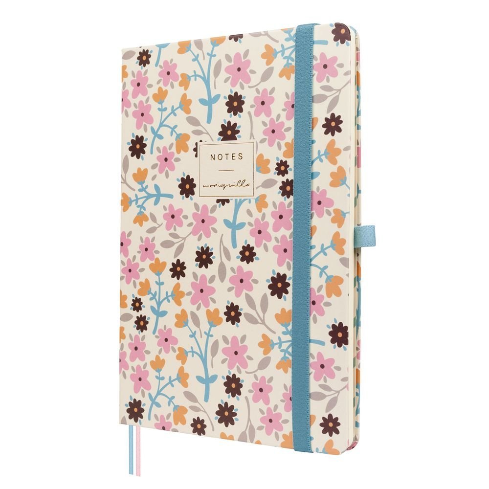 Cuaderno Moniquilla Tapa Dura A5 Liso Azul CABERO Escolar