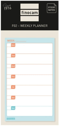 Planificador semanal finocam Sticky Planner para organización Imagen principal del producto
