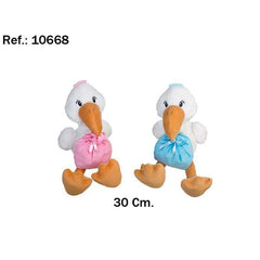 PELUCHE CIGUEÑA 30CM 2 MODELOS SURTIDO | PELUCHES ARTESANIA BEATRIZ | 1 UNIDAD | 8423143106682