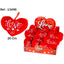 Expositor 12 Peluche Corazón Love Flecha 20 cm PELUCHES ARTESANIA BEATRIZ