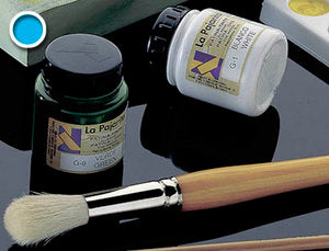 C/6 bote pintura satinada La Pajarita azul pastel base latex