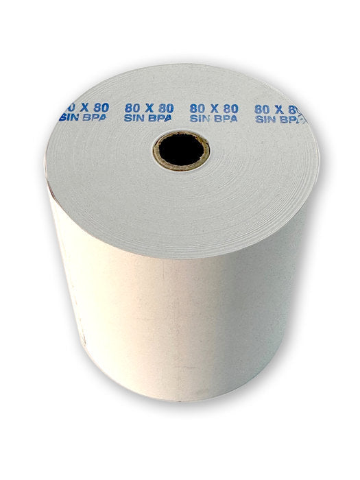 Rollo Térmico sin BPA 80x80 12 mm Fabrisa Imagen principal del producto