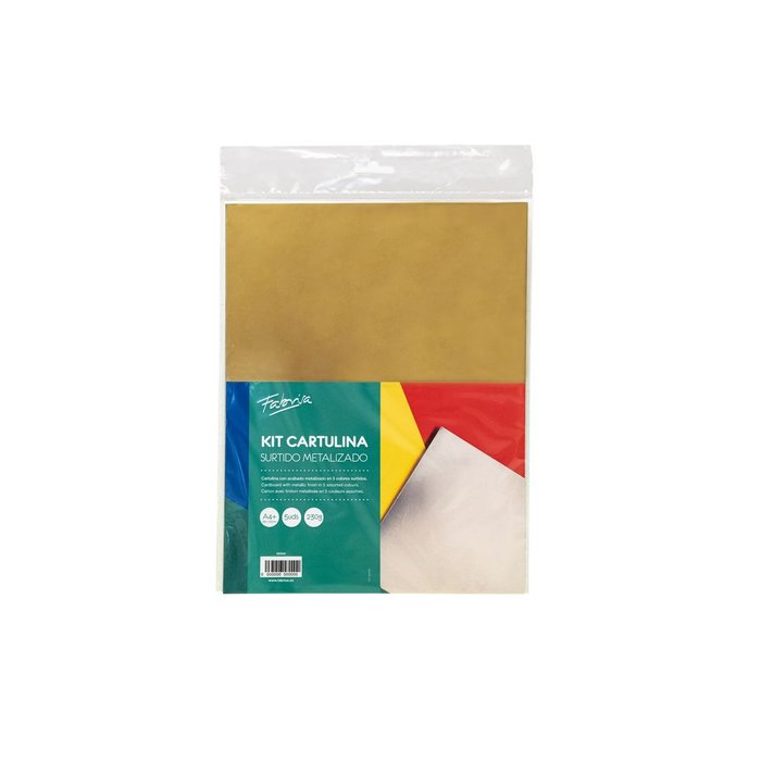 Cartulina metalizada A4+ 230 g surtida FABRISA Imagen principal del producto