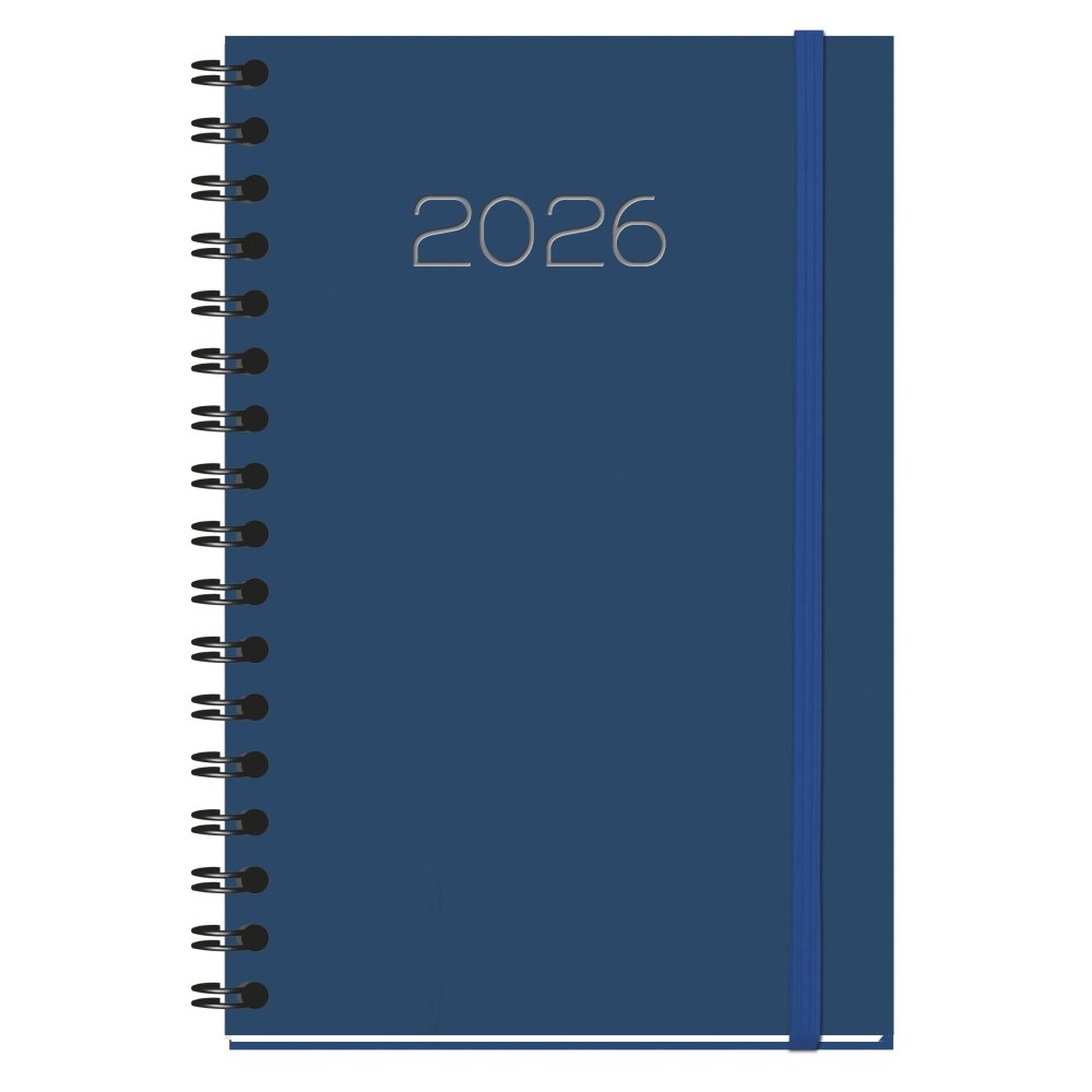 AGENDA ANUAL 2026 SALERNO WIREO TAPA DURA AZUL SV | MYRGA Imagen principal del producto