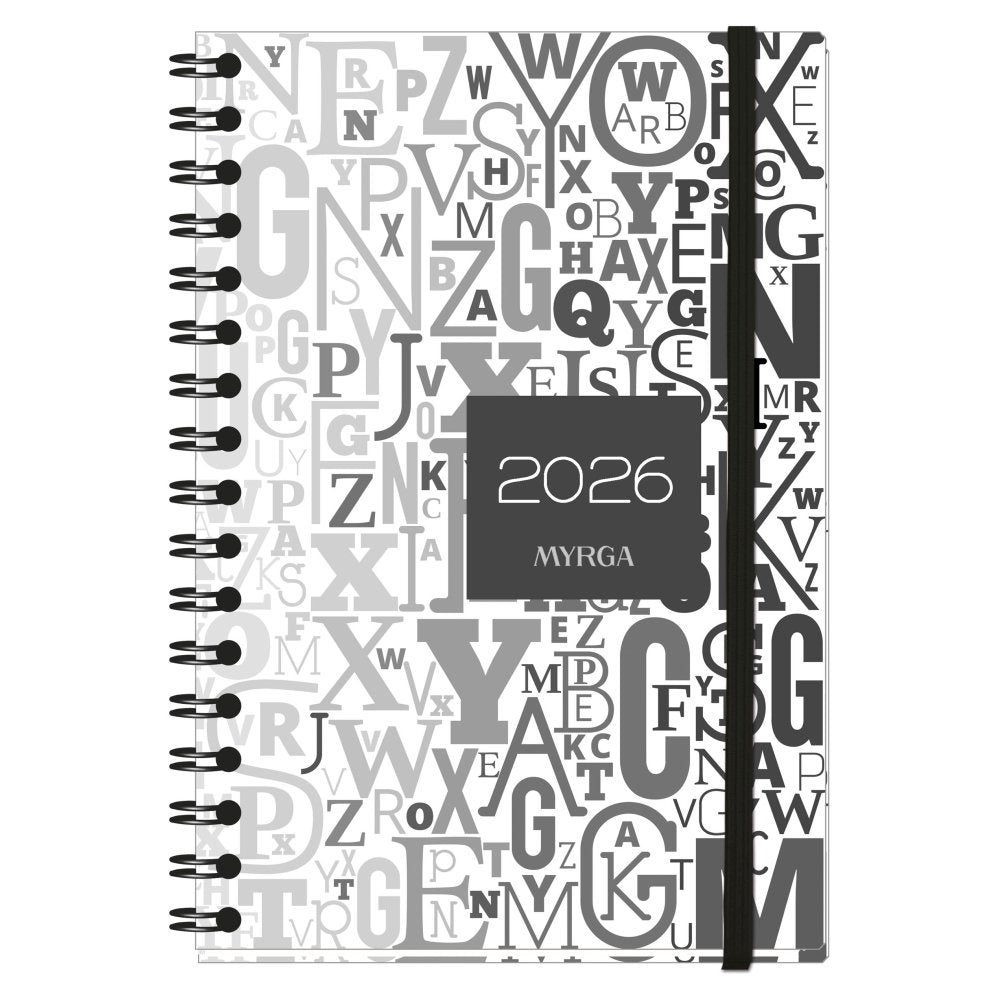 AGENDA ANUAL 2026 TEXTURE WIREO TAPA DURA SCRIPT DP | MYRGA Imagen principal del producto