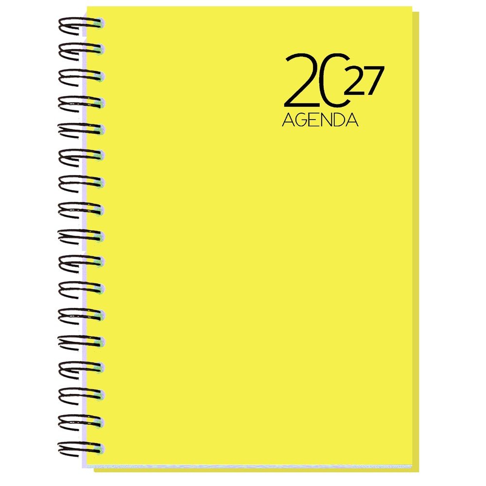 Agenda anual 2027 Dueñas día página Myrga amarillo Imagen principal del producto